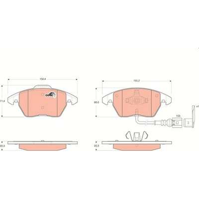 Sada brzdových destiček TRW GDB1550 -