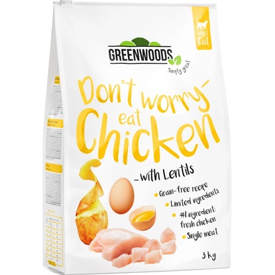Greenwoods Kuracie so šošovicou zemiakmi a vajcom 3 kg