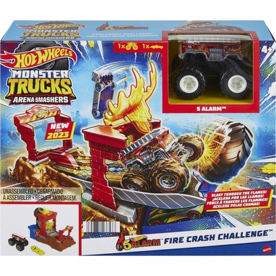 Mattel Hot Wheels Monster Trucks aréna: Závodní výzva Herní set Oheň HNB87