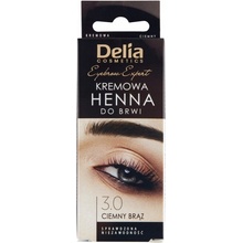 Delia Eyebrow Expert krémová henna na obočie 3.0 tmavo hnedá 15 ml