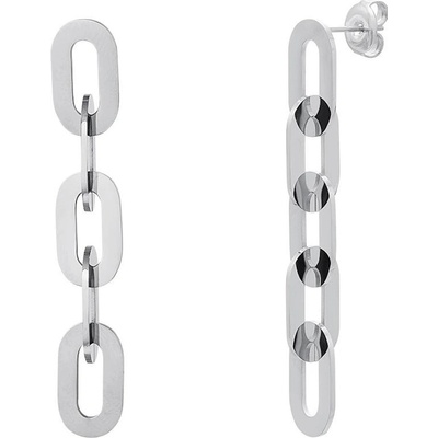 Ornamenti náušnice Chunky gold silver OOR300144