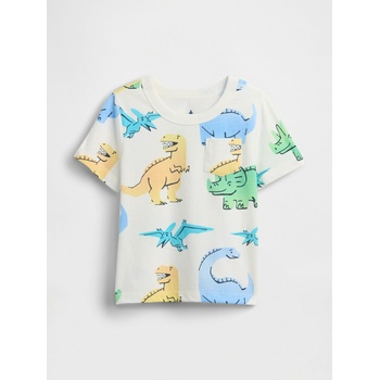 GAP Бебешка тениска с джобче Mix & Match GAP GAP | Byal | Момчешки | 12-18 месеца