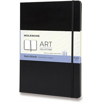 Skicář Moleskine - tvrdé desky, A4 - černý