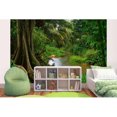 DIMEX ART Самозалепваща се флизелинова фототапета азиатска джунгла 375 x 250 см