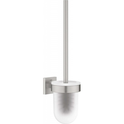 GROHE QuickFix Start Cube WC štětka nástěnná s držákem sklo supersteel 40977DC0