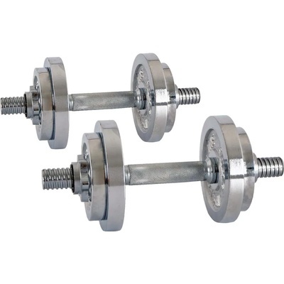 inSPORTline Комплект хромирани дъмбели 2x10KG (5413)