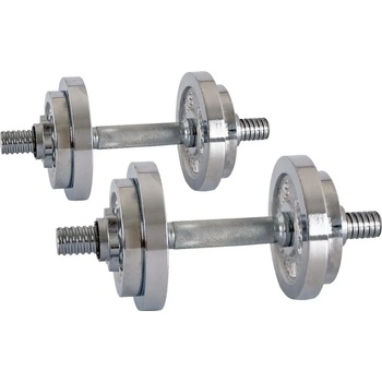 inSPORTline Комплект хромирани дъмбели 2x10KG (5413)