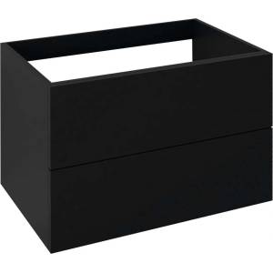 SAPHO Treos - Шкафче за умивалник 75x53x51 см, 2 чекмеджета, матово черно TS070-3535 (TS070-3535)