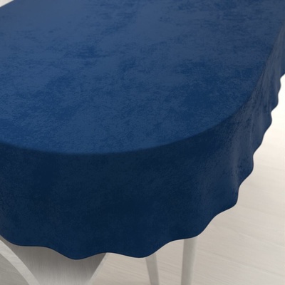Biante Zamatový oválny obrus Velvet Prémium SVP-036 Námornícka modrá 50x100 cm