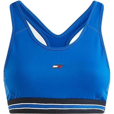 Tommy Hilfiger Дамски сутиен Tommy Hilfiger Mid Intensity Seasonal Tape Bra - Син