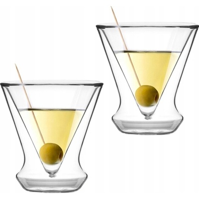 Design Skleničky na martini Vialli Soho bezbarvé 2 x 155 ml