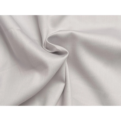 Brotex světle šedé satén prostěradlo plachta bez gumy 140x230