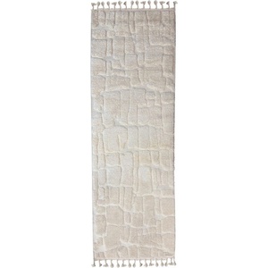 Flair Rugs Кремава пътека 80x300 cm Esra Cobbled - Flair Rugs (503119381189)