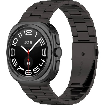 Techsuit Stainless Steel Band W010 - каишка от неръждаема стомана за Samsung Galaxy Watch Ultra 47мм (черен)