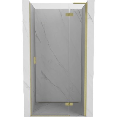 Mexen Mist-H L душ кабина с отварящи се врати дясна 80 см, прозрачна, златно четкована - 8A5L-080-000-55-00-P (8A5L-080-000-55-00-P)