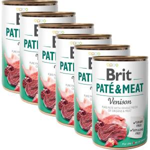 Brit Консерва Brit Paté & Meat Venison 6 x 400 г