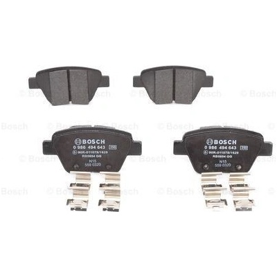 BOSCH Sada brzdových platničiek kotúčovej brzdy 0986494643