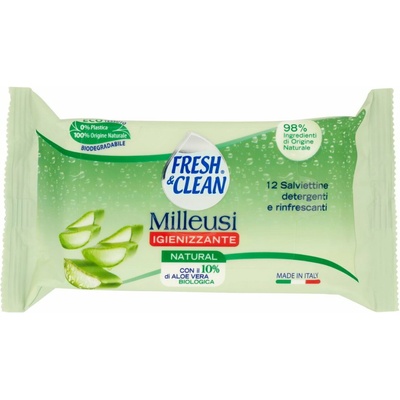 Fresh & clean vlhčené obrúsky 12 ks