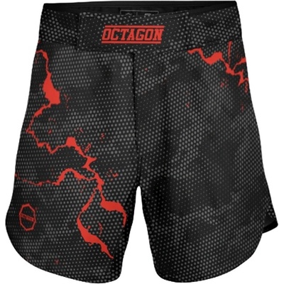 MMA trenky Octagon Marble Camo červené
