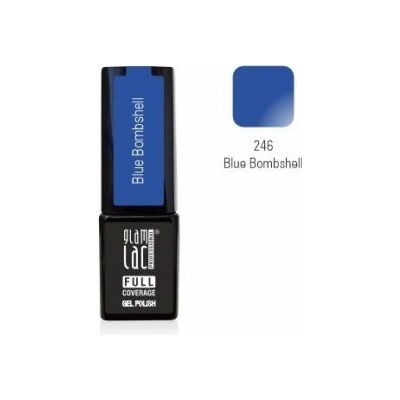 GlamLac Gel lak modrý 246 Blue Bombshell 6 ml
