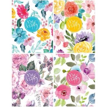 Image 1 of Bourgeois Бележник Bourgeois 128х165 Цветя 64л. тв. к. каре (1120645-9207407-19393-19394-1939)