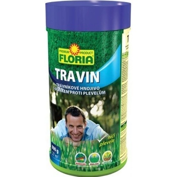 Agro CS Floria TRAVIN Trávnikové hnojivo s účinkom proti burinám 3v1 800 gr
