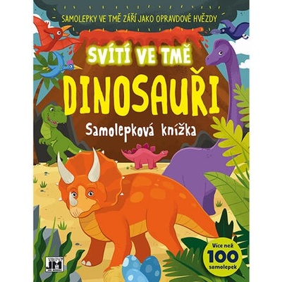 Samolepková knížka svítí ve tmě Dinosauři