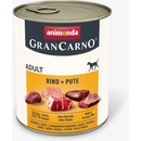 Krmivo pre psov ANIMONDA Gran Carno Fleisch Adult hovädzie + morka 6 x 0,8 kg