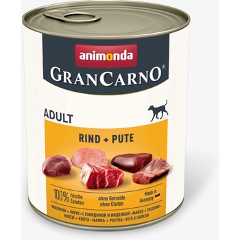 ANIMONDA Gran Carno Fleisch Adult hovädzie + morka 6 x 0,8 kg