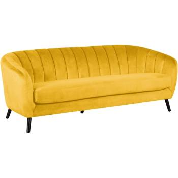 Триместно канапе greta - жълто hlr