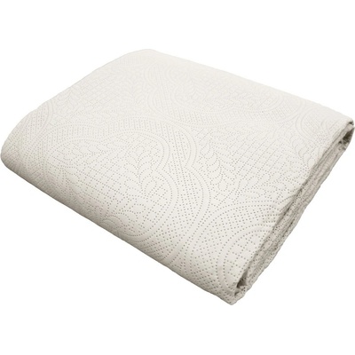 douceur d'intérieur Кремаво комплект шалте и калъфка за възглавница от микрофибър 240x260 cm Romane - douceur d'intérieur (1645190)