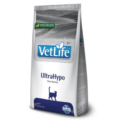 Vet Life Natural Diet Cat Ultrahypo - диета с хидролизирани протеини за котки с хранителни алергии 2kg