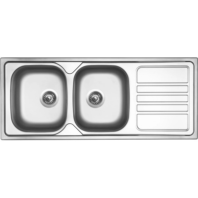 Sinks OKIO 1200 DUO V leštěný