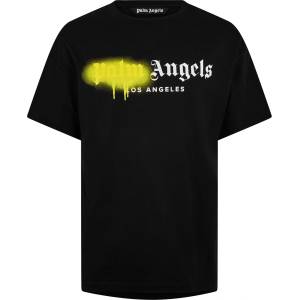 Palm angels Тениска PALM ANGELS Men's Spray T-Shirt - Black/Yellow