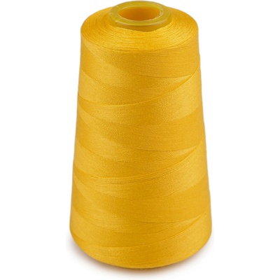 Polyesterové nitě pro overlocky i klasické šití návin 3000 yards PES 40S/2 Varianta: 11 (385) žlutá, Balení: 1 ks