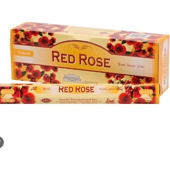 Tulasi indické vonné tyčinky Růže červená 20 ks