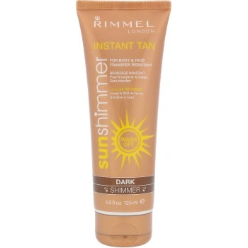 Rimmel London Sun Shimmer Instant Tan samoopalovací přípravek Dark Shimmer 125 ml