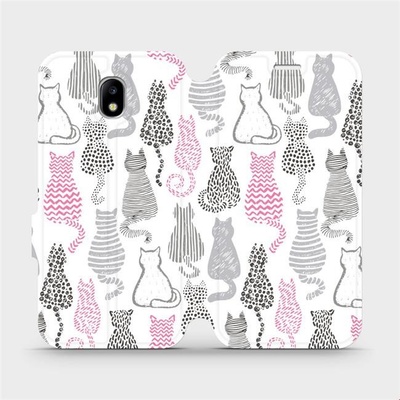 Pouzdro Mobiwear parádní flip Samsung Galaxy J5 2017 - MX01S Kočičí zádíčka