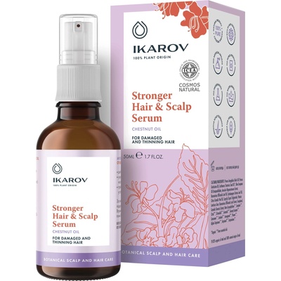 Ikarov Заздравяващ серум за коса и скалп, с масло от кестен, 50 ml