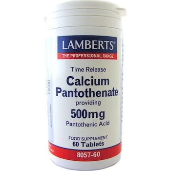LAMBERTS Хранителна добавка Калций + витамин B 5, Lamberts Calcium Pantothenate 500mg 60 tabs