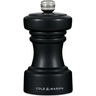 Cole & Mason Hoxton Black Wood Precision+ mlýnek na sůl 10,4 cm