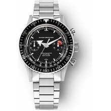 Nivada Grenchen Chronomaster White Broad Arrow Inter. Bezel - Manual - Bracelet Flat Link