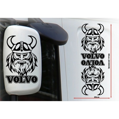 Samolepka na zrkadlo VOLVO - MST10X007 - Biela