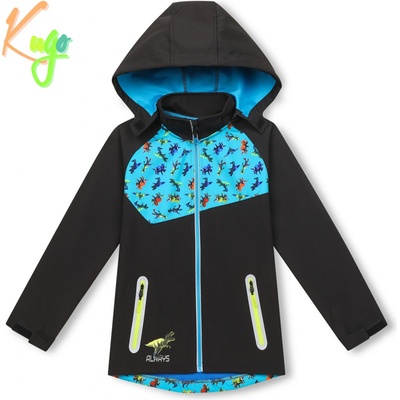 KUGO Chlapecká softshellová bunda HK3123 černá – Zboží Dáma