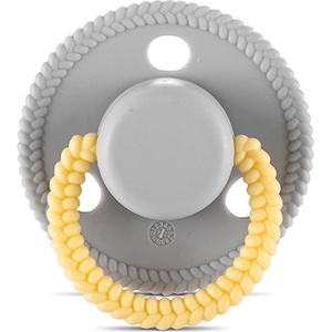 Baby Care Силиконова залъгалка с капаче Lorelli - Baby Care, Circle, 0 m+, Grey (10220750003)