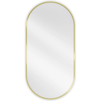 Mexen Loft овално огледало за баня 100 x 50 cm, златна рамка - 9851-100-050-000-50 (9851-100-050-000-50)