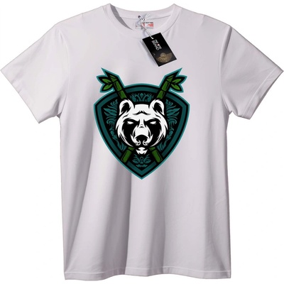 NOONEBRAND Тениска Щит на мечки - 2XL, White