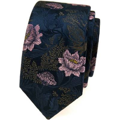 Avantgard Kravata Slim Lux 571-81408 modrá