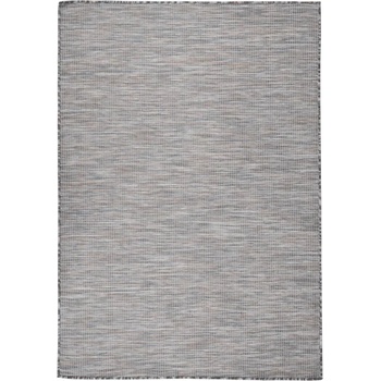 Image 1 of vidaXL Градински плоскотъкан килим, 160x230 см, кафяво и синьо (340818)
