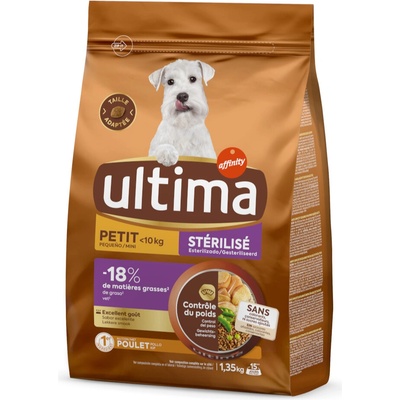 Ultima Dog Mini Sterilized kuracie 1,35 kg